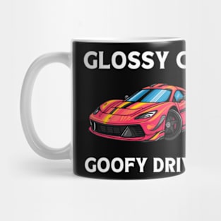 Glossy Car Goofy Driver Sport Car Joke Mug